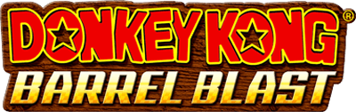 Donkey Kong Barrel Blast title screen for Wii